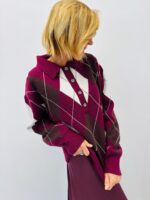 Pull à Losanges Burlington – Col Polo viscose – Image 6