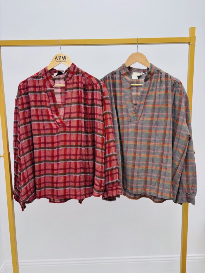 Chemise Carreaux effet lainage – Fabrication italienne – Image 2