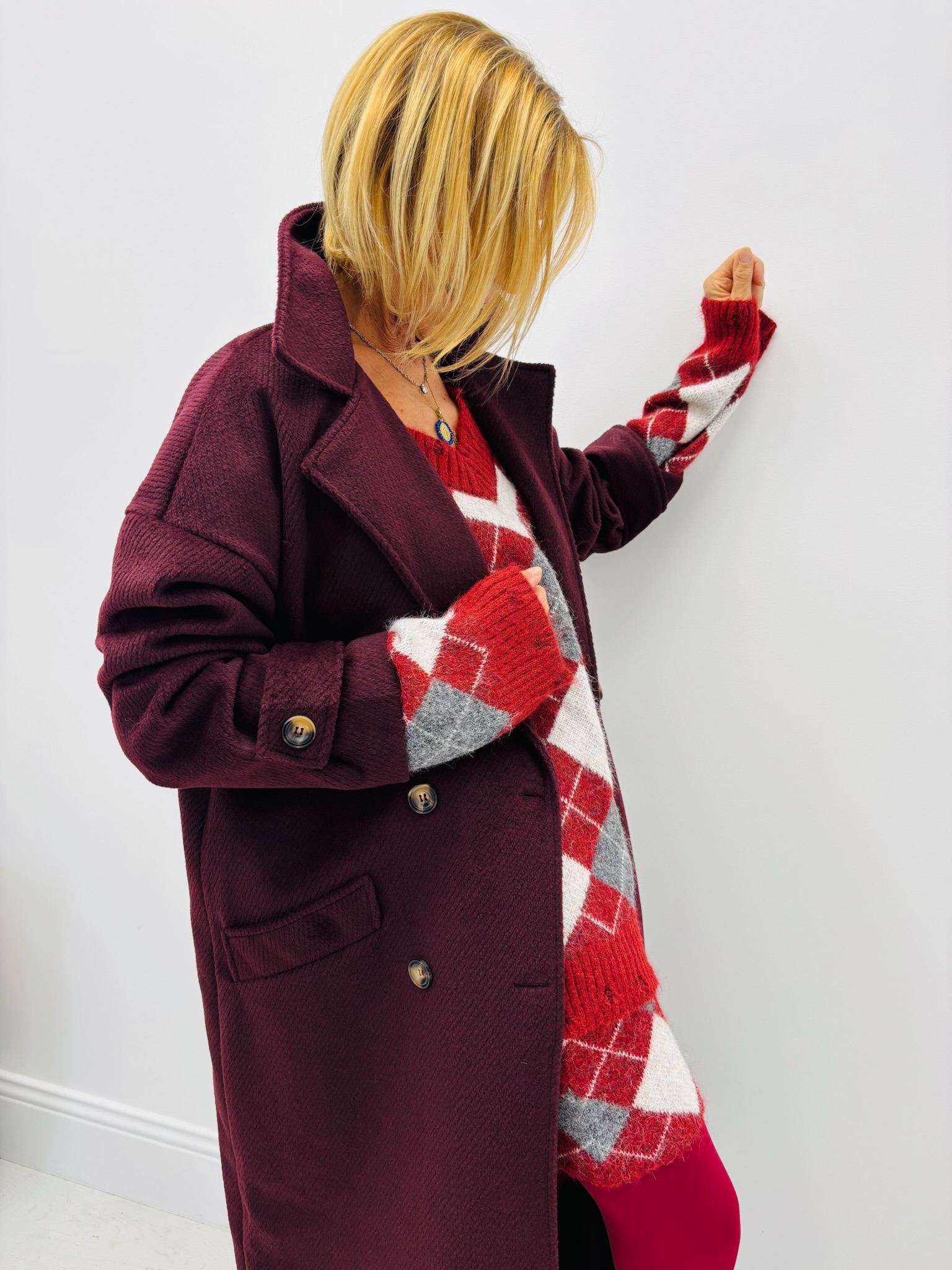 0F8D7D5E-39F9-4258-B233-2CE892E43C7D Manteau Long en laine double boutonnage – Image 3