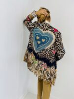 Veste Fluide à Imprimé Léopard et Franges – Image 4