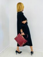 Robe Ample à col Chemise et Encolure en V – Image 10