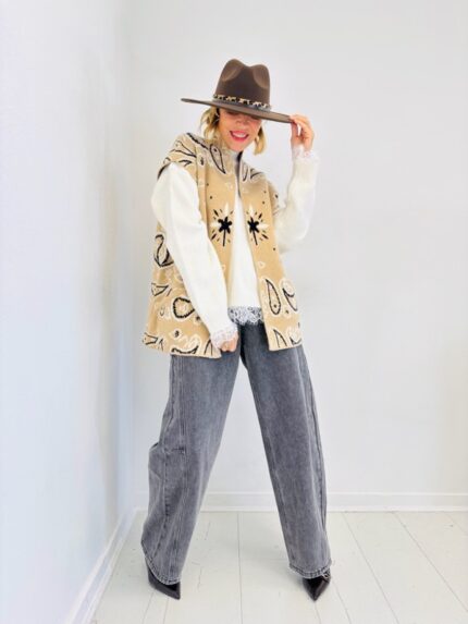 Gilet Imprimé Bandana