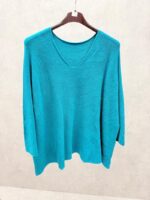 Pull oversize noir col V – Collection Grande Taille – Image 14