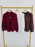 Chemise 100% Coton à Volants – Image 2