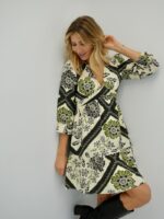 Robe Imprimée Croisée