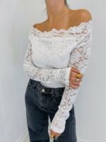 Top en Dentelle épaules Dénudées – Image 3