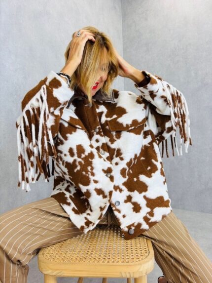 Veste Western Imprimé vachette