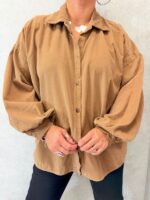 🔸 Chemise oversize  velours manches bouffantes – Image 8