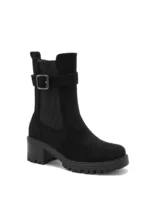Bottines à talon bloc avec boucle – Image 9