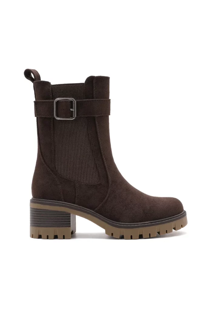 Bottines à talon bloc avec boucle – Image 6