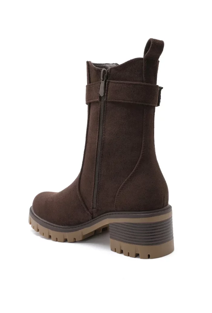 Bottines à talon bloc avec boucle – Image 7