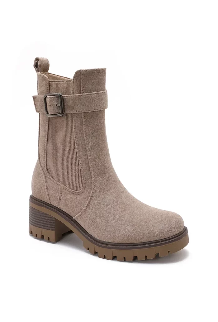Bottines à talon bloc avec boucle – Image 4