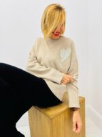Pull Doux avec Cœur Strassé – Marque VALENTYNE – Image 8