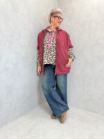 Veste zippée en maille bouclée – Grande Taille – Image 2