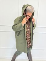 Veste à capuche en maille bouclée – Grande Taille – Image 11