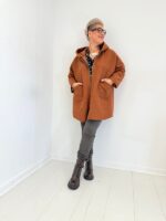 Veste à capuche en maille bouclée – Grande Taille – Image 10