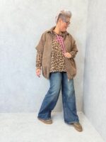 Veste zippée en maille bouclée – Grande Taille – Image 3