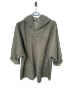 Veste à capuche en maille bouclée – Grande Taille – Image 3