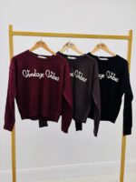 Pull Inscription "Vintage Vibes" – Image 2
