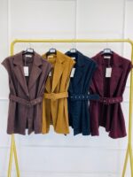Gilet Sans Manches Ceinturé – Image 2