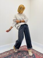 Gilet col V avec poches denim – Image 3