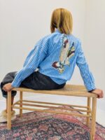 Chemise Rayée à Broderie aigle – Les Acolytes 🇫🇷 – Image 2