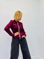 Pull/gilet col montant zippé – Image 3