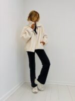 Veste en Fausse fourrure avec Col Montant – Image 3
