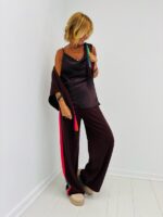 Top satiné col drapé – Image 4