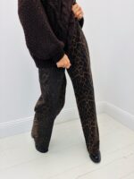 Jean Coupe Wide Leg imprimé animal – Image 2