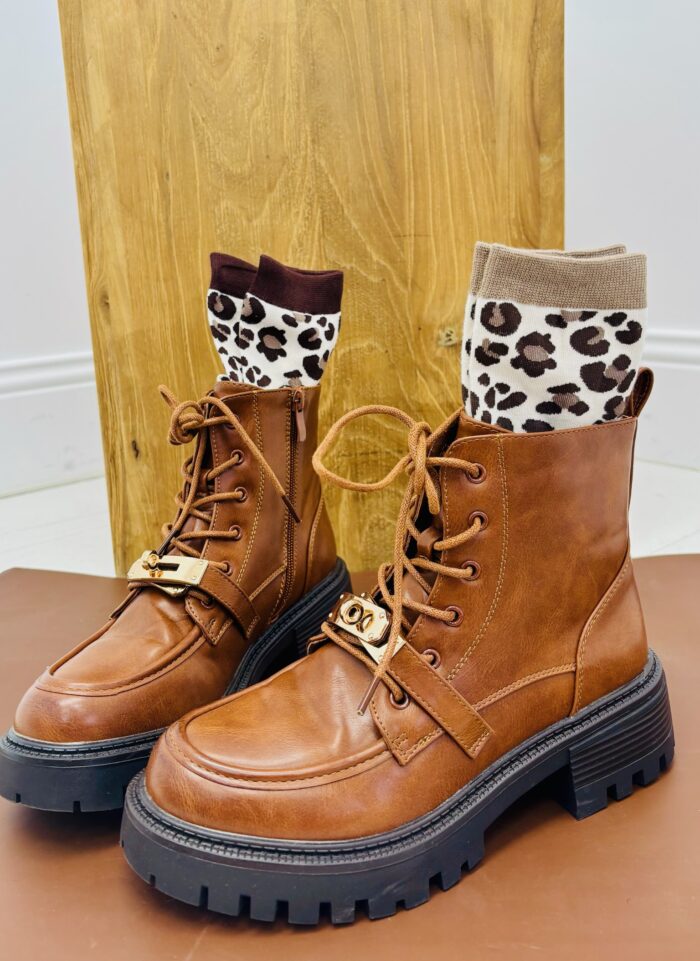 Chaussettes Imprimé Léopard – Image 1