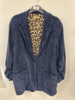 Blazer velours grande taille avec doublure imprimée – Image 8