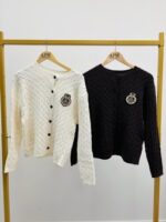 Gilet Torsadé avec écusson brodé – Image 2