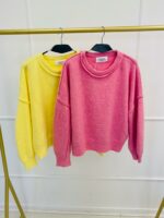 Pull Oversize Alpaga à Emmanchures Tombantes – Image 4