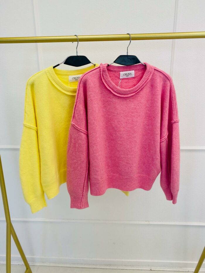 Pull Oversize Alpaga à Emmanchures Tombantes – Image 4