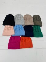 Bonnet Maille Torsadée – Chaud, Moderne & Ultra-Couleur – Image 2