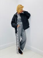 Bomber Tailleur Gris – Style Urbain & Élégance Minimaliste – Image 2