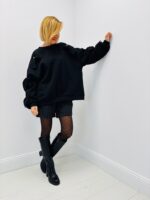 Pull Chic à Nœuds & Perles – Féminité Modernisée – Image 2