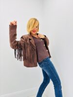 Veste en Suédine à franges