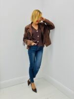 Veste en Suédine à franges – Image 2