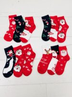 Chaussettes de Noël – Pack de 3 Paires 🎄 Style Festif & Confort Doux