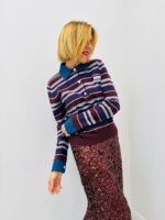 Pull Polo Rayé « 1985 » – Élégance Rétro & Modernité Douce