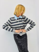 Pull Polo Rayé « 1985 » – Élégance Rétro & Modernité Douce – Image 2