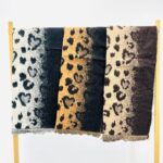 Écharpe Léopard à Dégradé – Douceur Laine & Effet Sauvage Chic