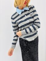 Pull Polo Rayé « 1985 » – Élégance Rétro & Modernité Douce – Image 3