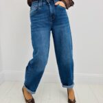 Jean Balloon Bleu – Coupe Moderne & Confort Absolu