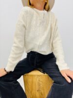 Veste Camionneur à Sequins – Chaleur Douce & Éclat Discret – Image 3