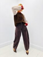 Pull Colorblock Doux – Manches contrastées & détails bordeaux – Image 5