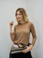 Top Fin à Pois – Douceur Cachemire & Élégance Intemporelle – Image 5