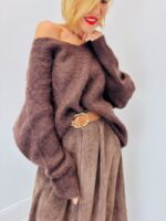 Pull col V Mohair – Douceur luxueuse & volume aérien – Image 8